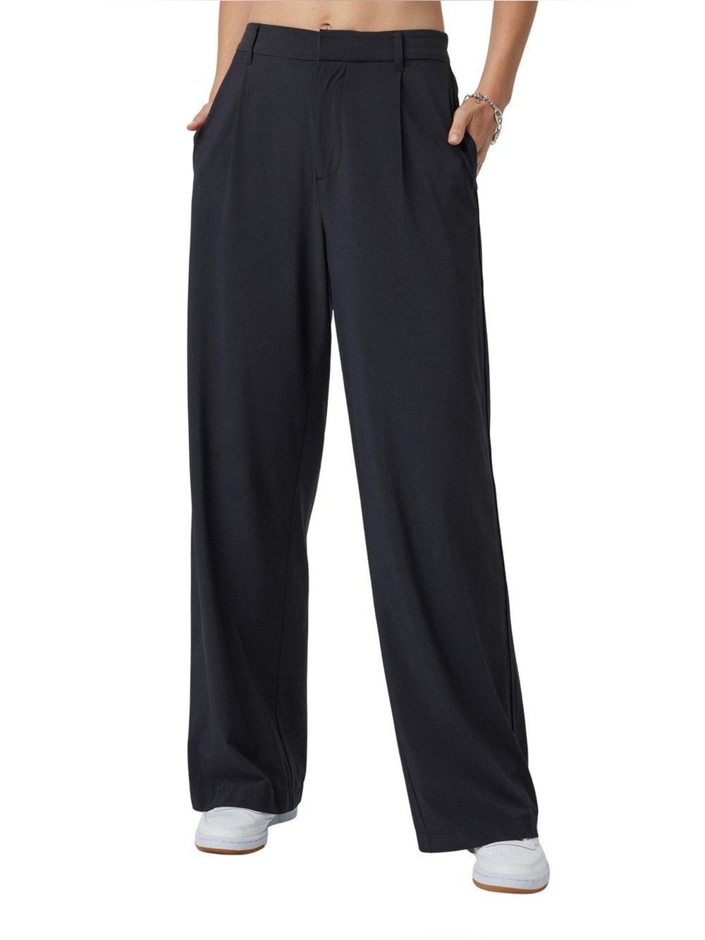 Vuori Everyday Villa Wide Leg Trousers Pants Dark Grey Gray XXL VW4086